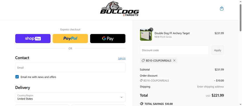 Bulldog Targets Coupon Code - Get 15% Off at Checkout